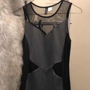 ✨👗Mesh detail black and gray dress ✨ girls night